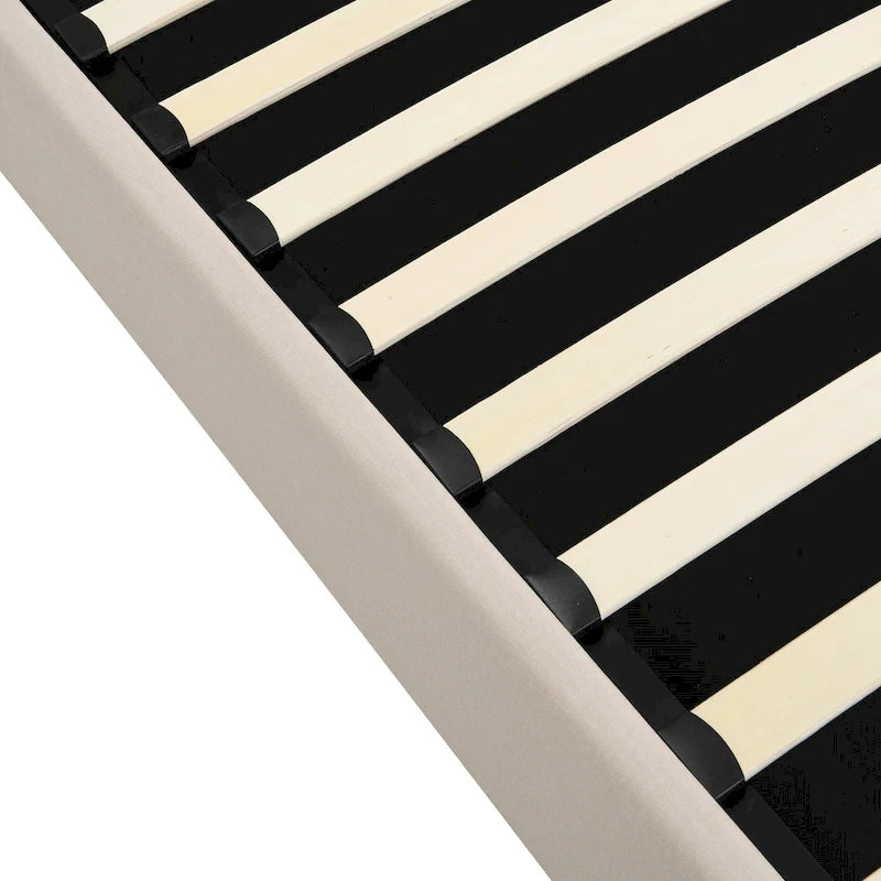 Nestfair Upholstered Platform Bed with a Hydraulic Storage System