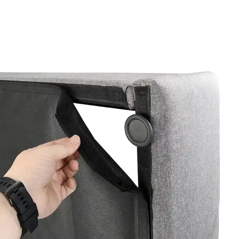 Nestfair Upholstered Platform Bed with a Hydraulic Storage System