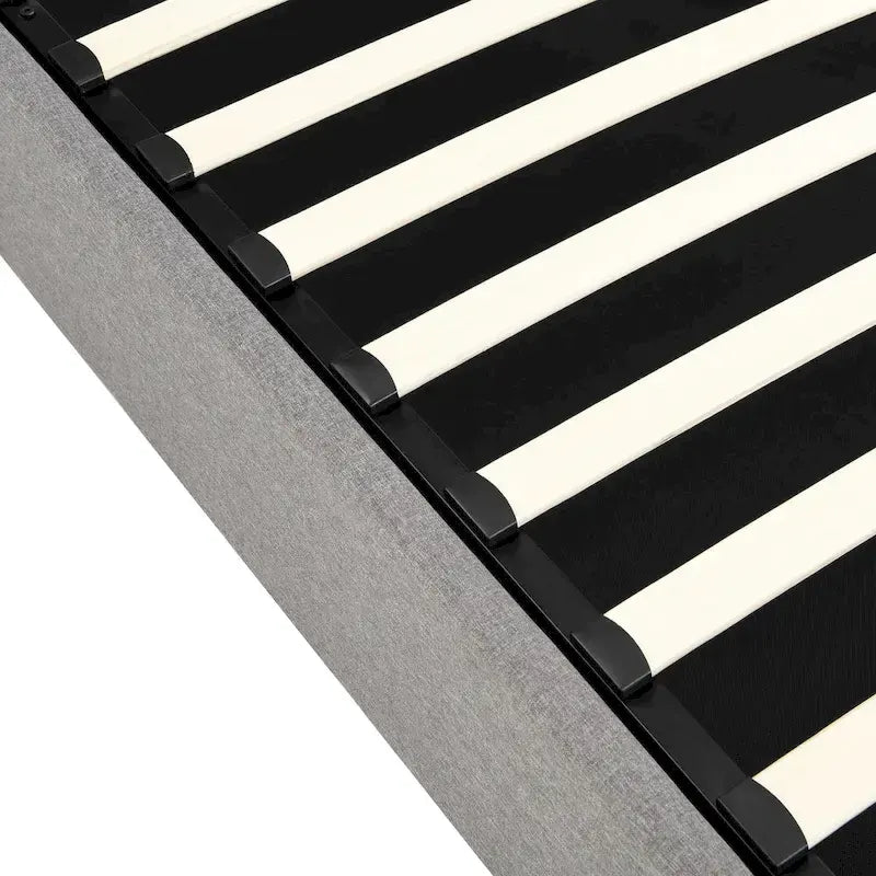 Nestfair Upholstered Platform Bed with a Hydraulic Storage System