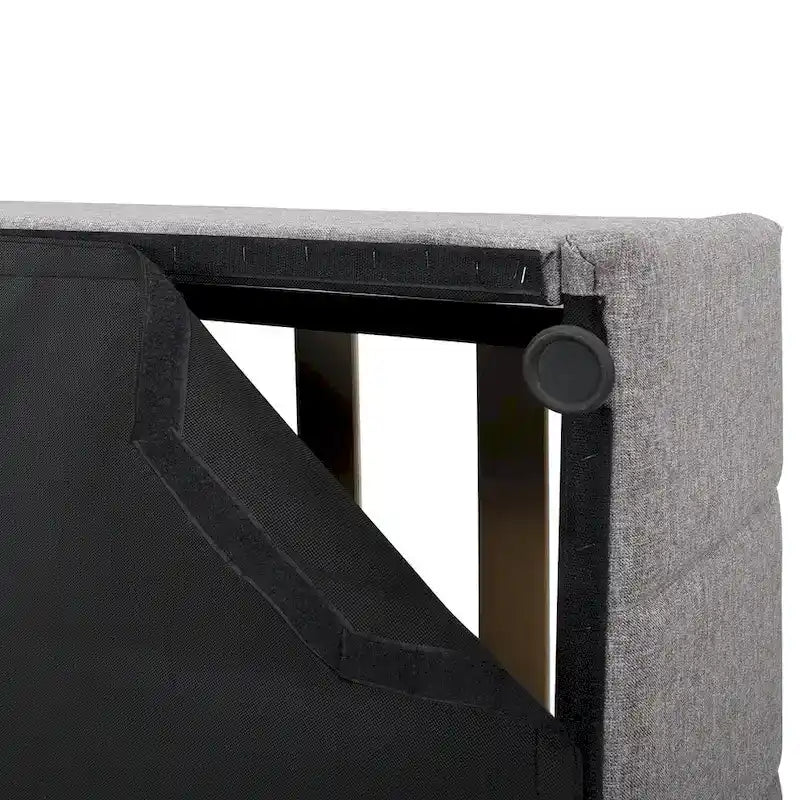 Upholstered Platform bed with a Hydraulic Storage System -