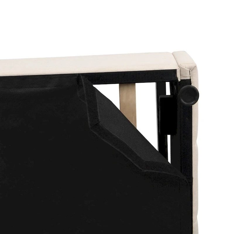 Upholstered Platform bed with a Hydraulic Storage System -