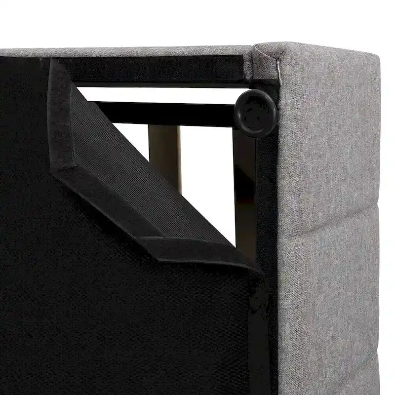 Upholstered Platform bed with a Hydraulic Storage System -