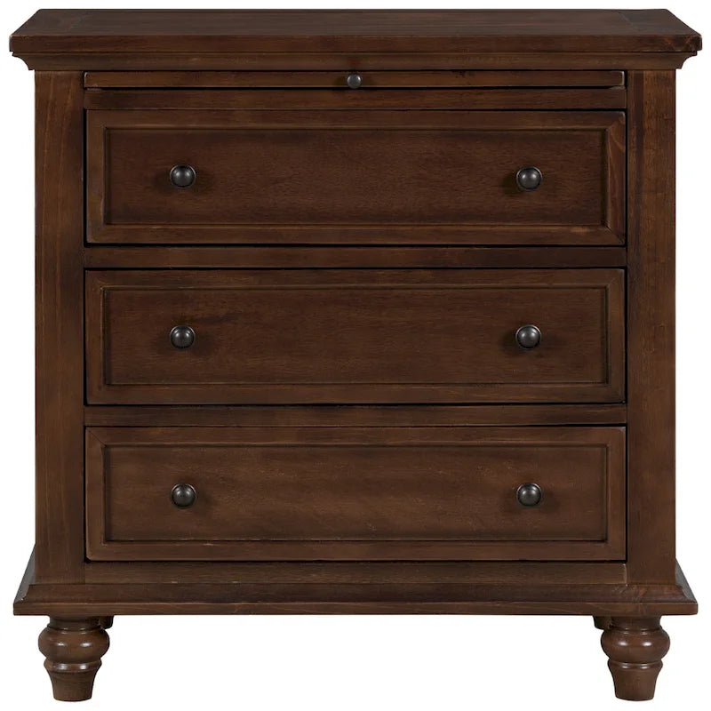 3-Drawer Wood Cabinet