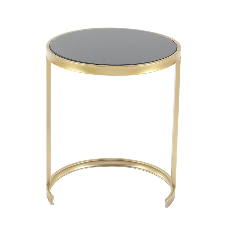 Black/Gold Metal Accent Tables (Pack of 3)
