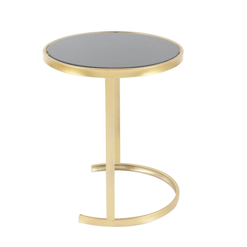 Black/Gold Metal Accent Tables (Pack of 3)