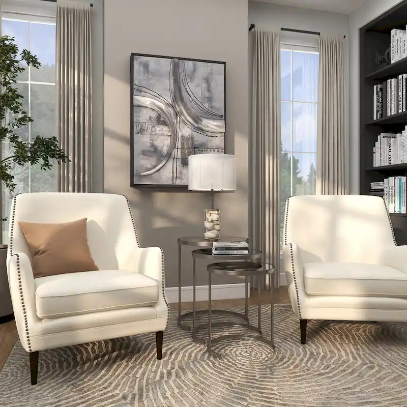 Black/Gold Metal Accent Tables (Pack of 3)