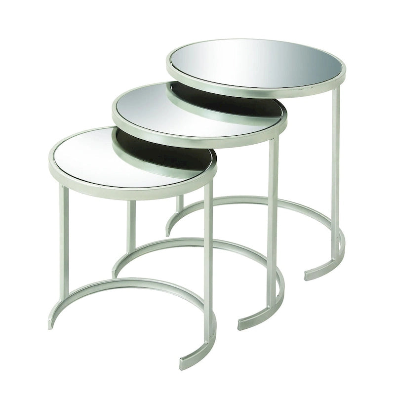 Black/Gold Metal Accent Tables (Pack of 3)