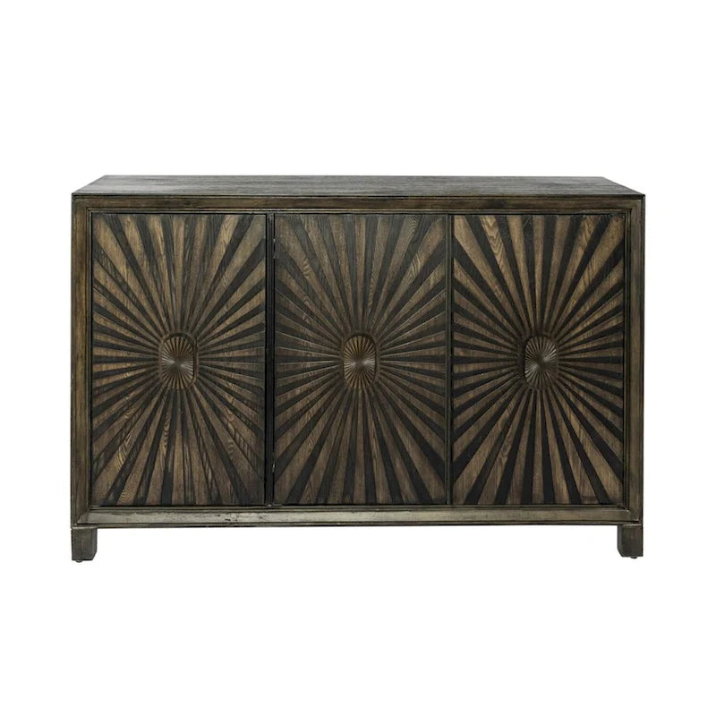 Chaucer Aged Whiskey 3 Door Accent Cabinet