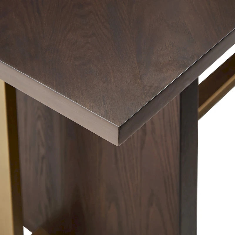 Andrea Espresso and Velvet 7-Piece Dining Set by iNSPIRE Q Modern