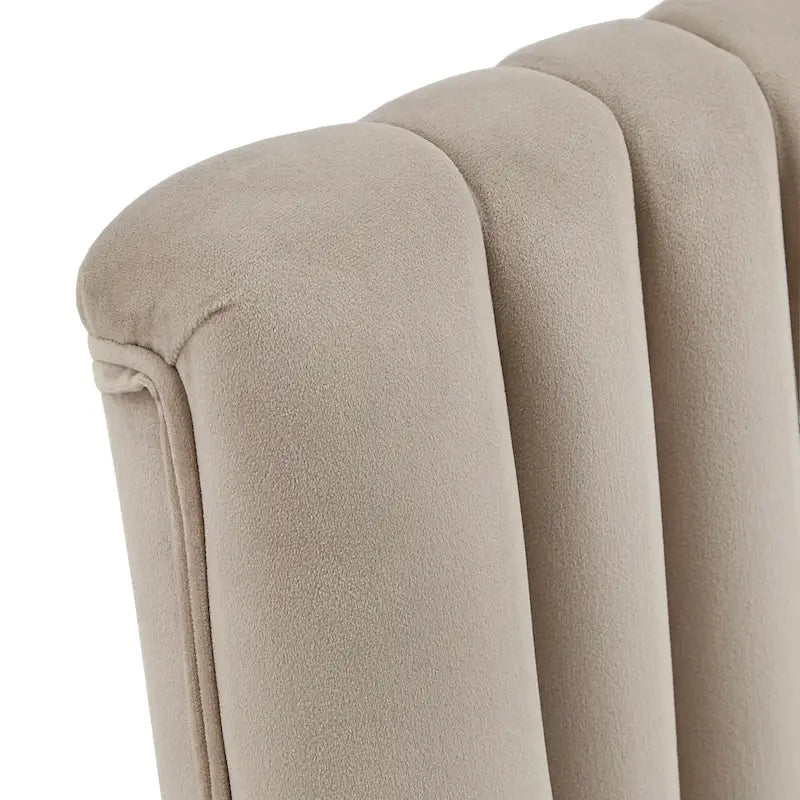 Andrea Espresso and Velvet 7-Piece Dining Set by iNSPIRE Q Modern