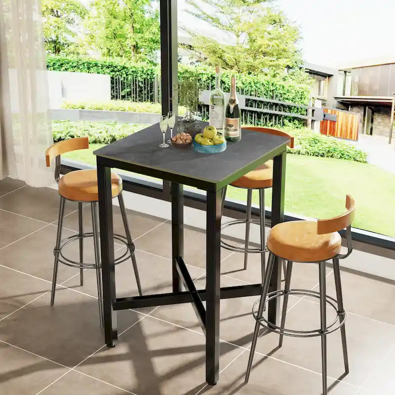 Bar Height 41.4 Dining Table - 27.55x27.55x41.4 inch