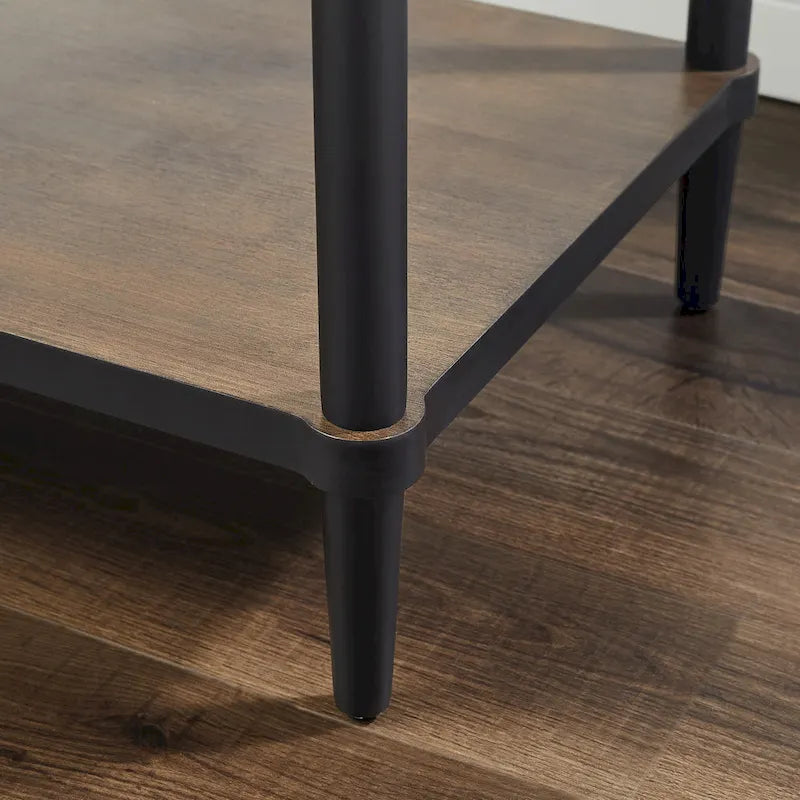 Art Leon Mid-century Wood Side End Table with Drawer