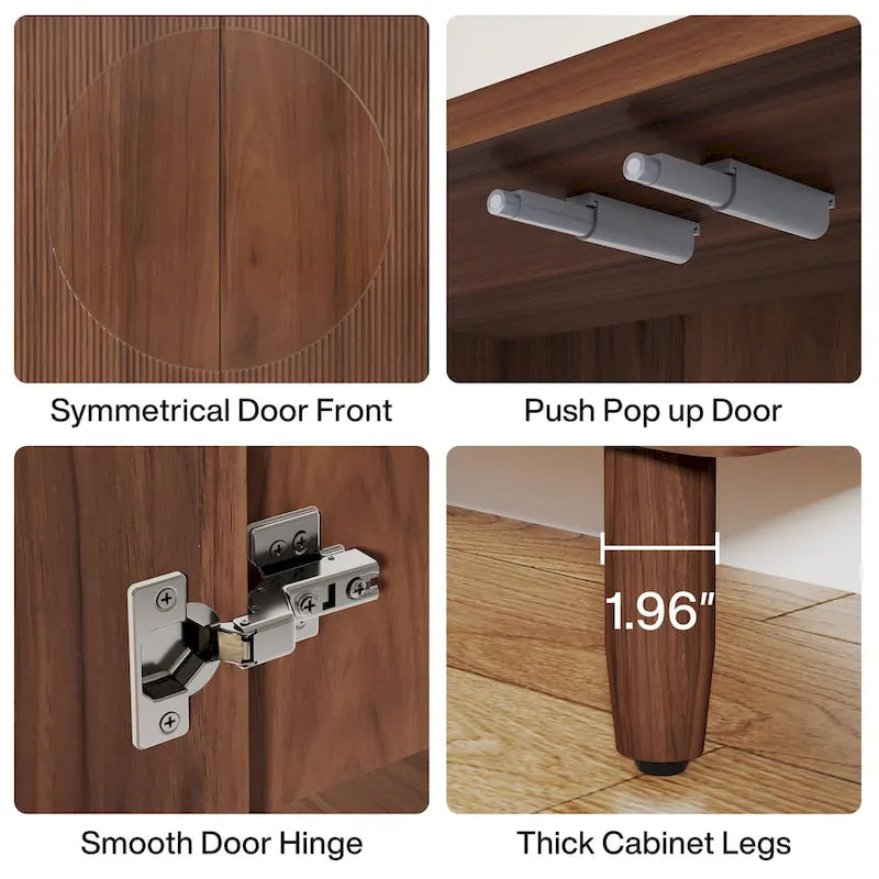 59.4 Inch Modern Buffet Cabinet Sideboard with Doors