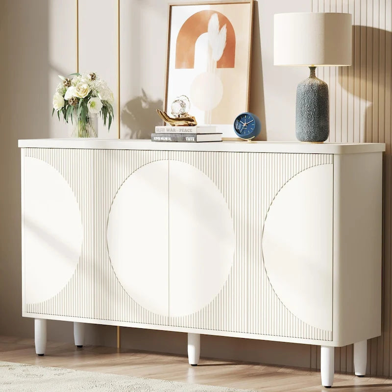 59.4 Inch Modern Buffet Cabinet Sideboard with Doors