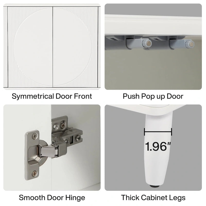 59.4 Inch Modern Buffet Cabinet Sideboard with Doors