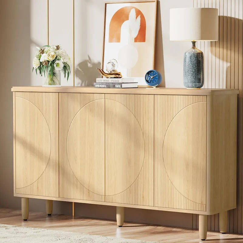 59.4 Inch Modern Buffet Cabinet Sideboard with Doors