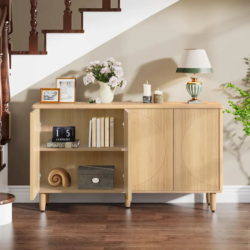 59.4 Inch Modern Buffet Cabinet Sideboard with Doors