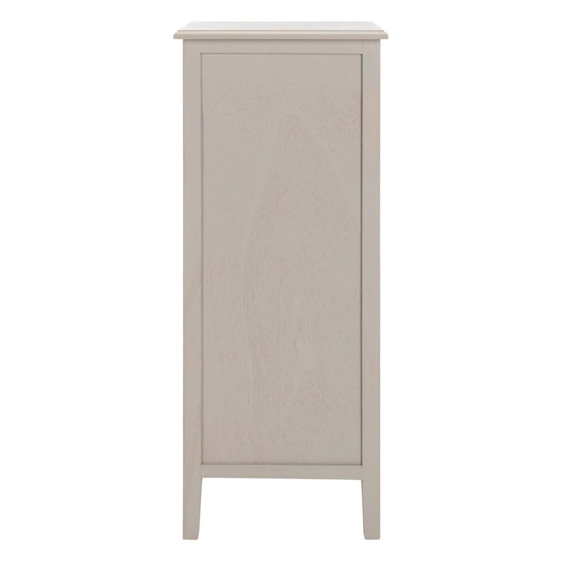 SAFAVIEH Hermine Distressed Black 4-Drawer Storage Side Table - 15 x 11.8 x 35.8 - 15Wx12Dx36H