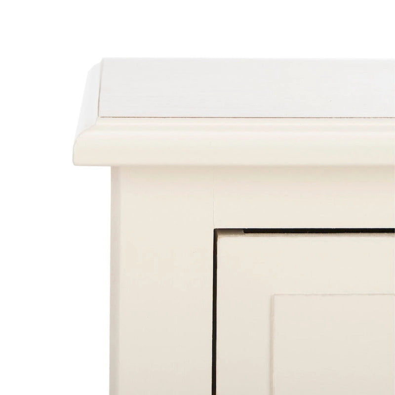 SAFAVIEH Hermine Distressed Black 4-Drawer Storage Side Table - 15 x 11.8 x 35.8 - 15Wx12Dx36H