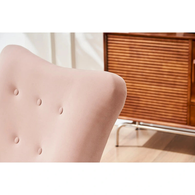 Baby Room High Back Rocking Chair Nursery Chair , Comfortable Rocker Fabric Padded Seat,High Back Armchair