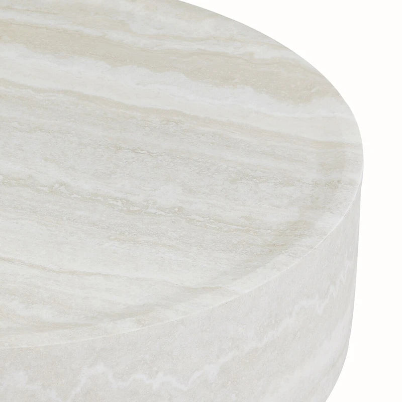 31.49 Round Faux MARS Pattern Coffee Tables No Need Assembly