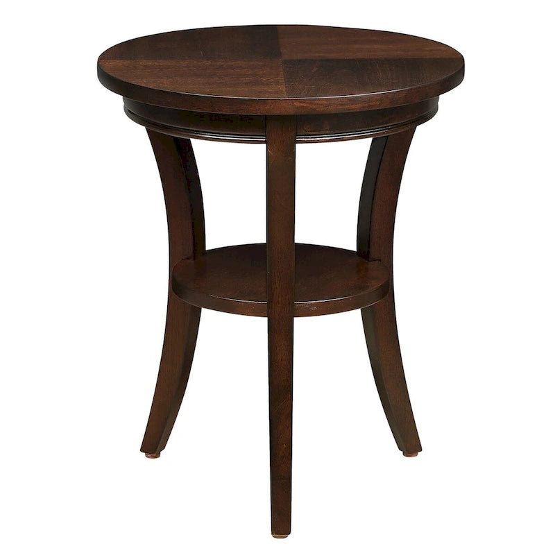 16 Wood Round End Table