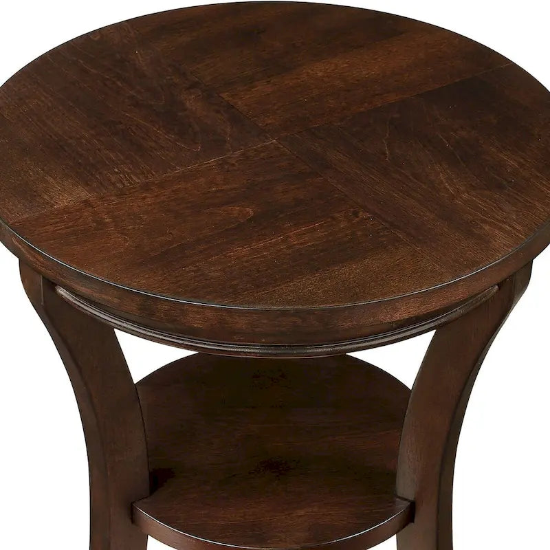 16 Wood Round End Table