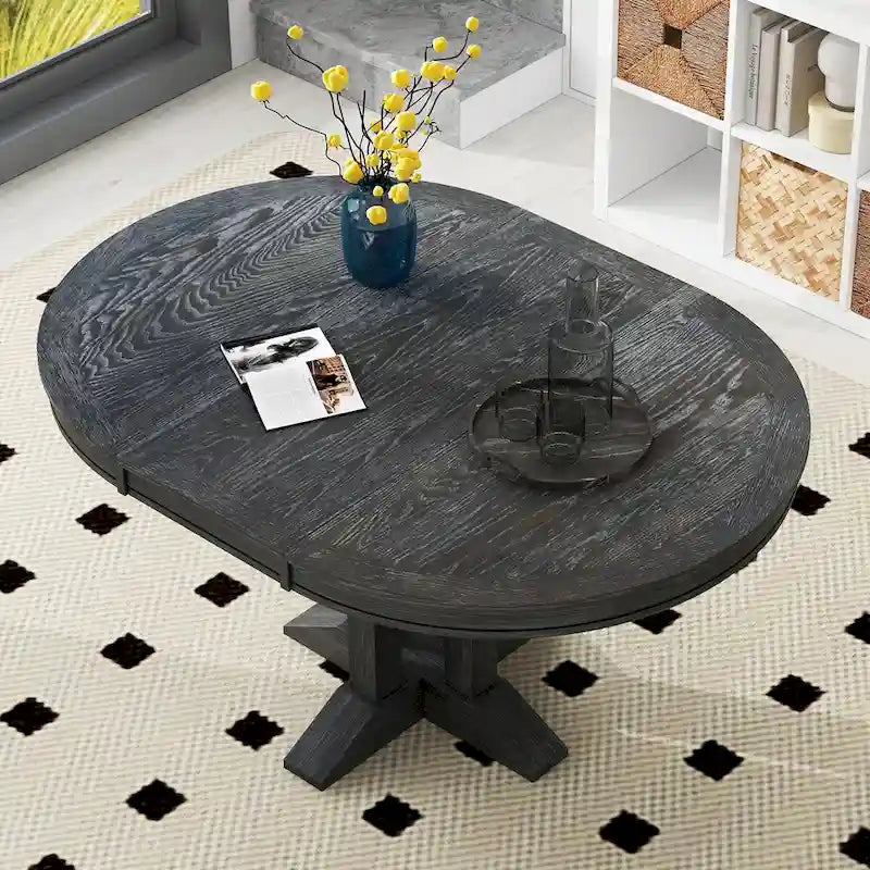 56 Dining Table Extendable Oval Table