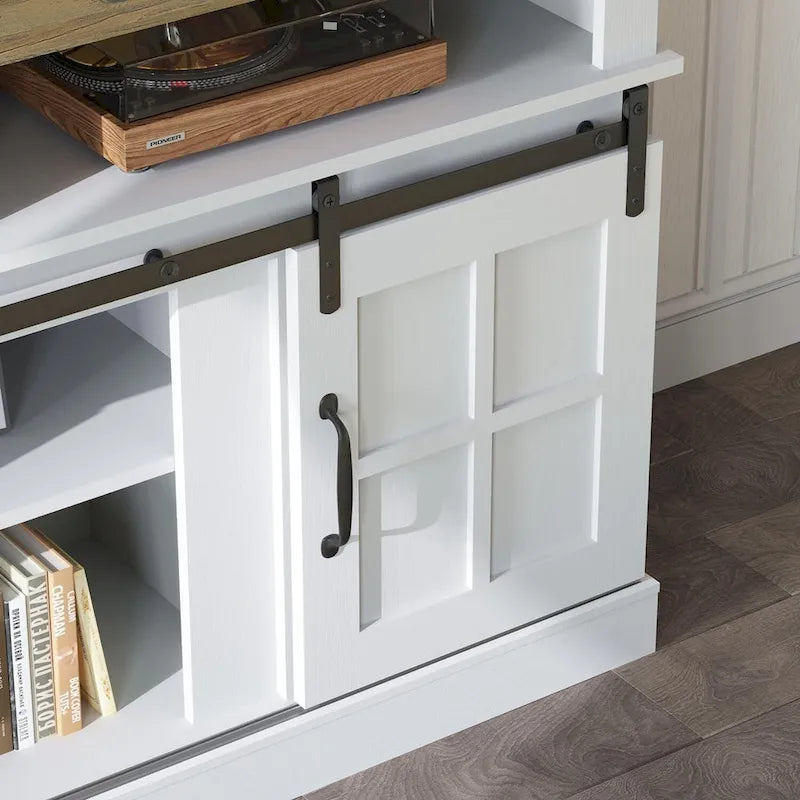 58 TV Stand Entertainment Center with Storage Cabinet and Shelves - 58 inches