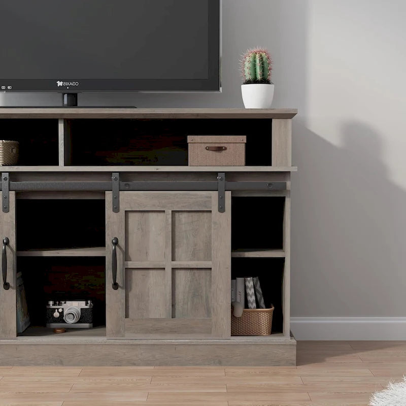 58 TV Stand Entertainment Center with Storage Cabinet and Shelves - 58 inches