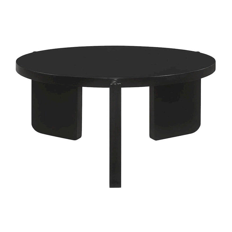 Harrison Black Round Coffee Table