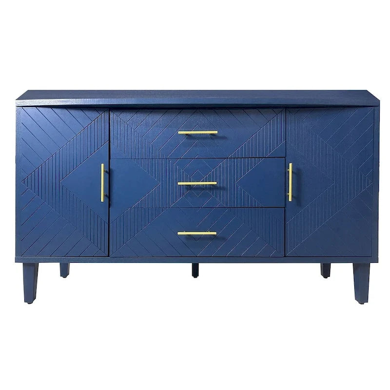 55 Stylish and Functional Buffet/Sideboard Cabinet with Carved Effect