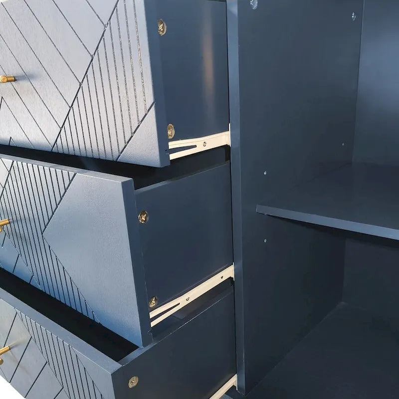 55 Stylish and Functional Buffet/Sideboard Cabinet with Carved Effect