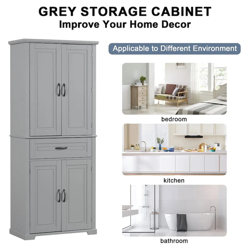 Bathroom Storage Cabinet with Adjustable Shelf