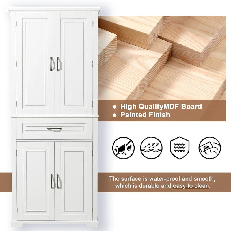 Bathroom Storage Cabinet with Adjustable Shelf