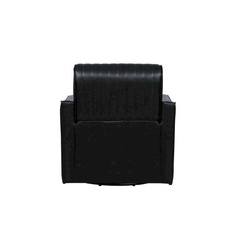 Carlota Faux Leather 360 Swivel Accent Chair