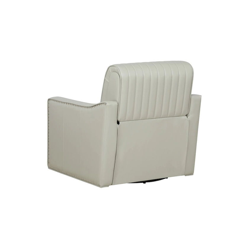 Carlota Faux Leather 360 Swivel Accent Chair
