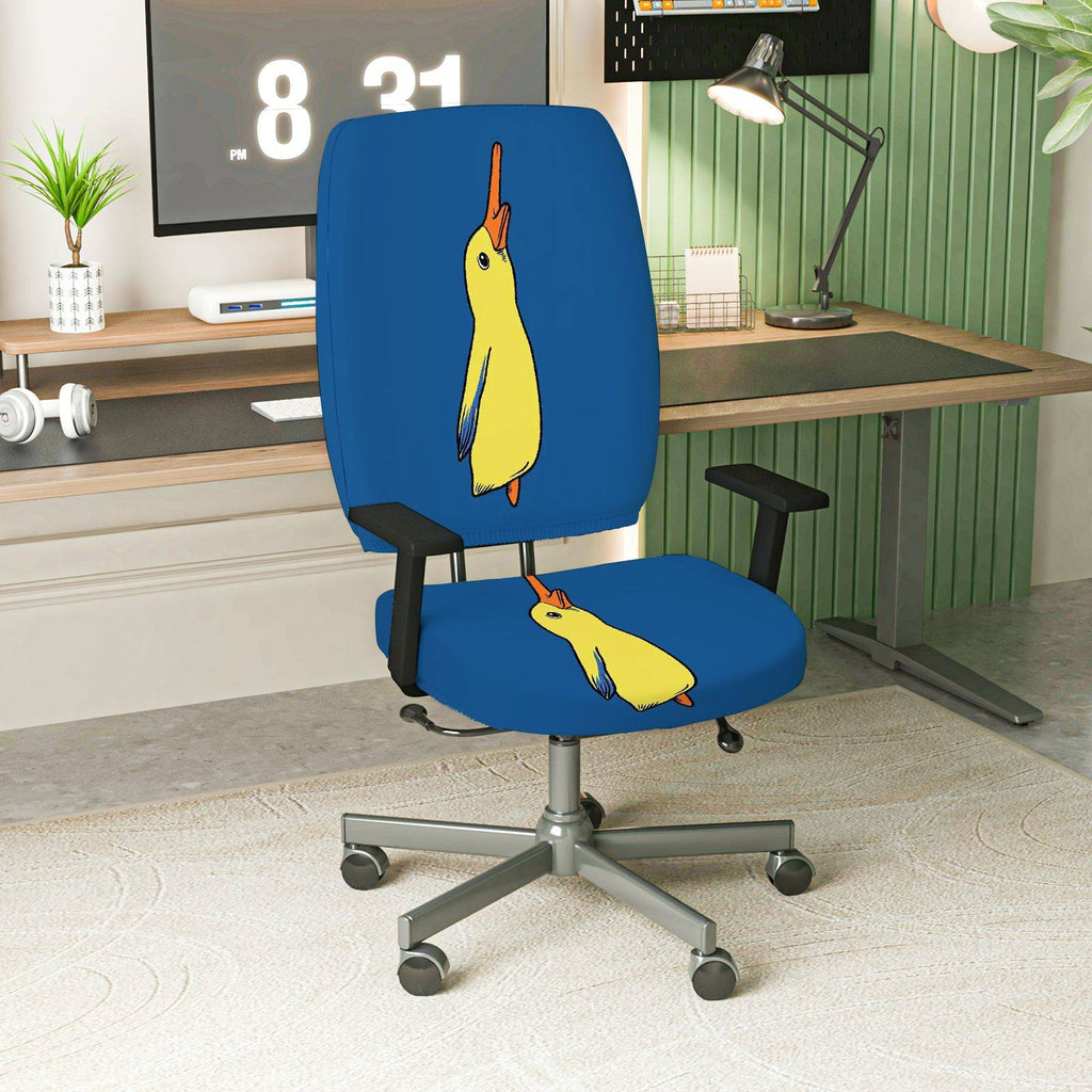 2-Piece Animal Fun Colorful Playful Cute  Computer Chair Cover Set, Seat and Backrest