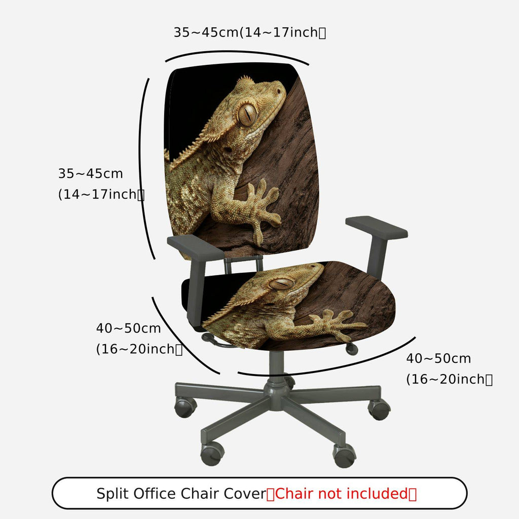 2-Piece Animal Nature Pattern Decorative  Computer Chair Cover Set, Seat and Backrest